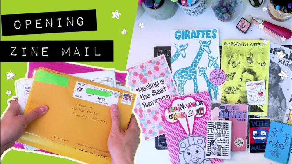 ZINE HAUL *:° watch me open mail & ramble awkwardly *:° #firstimpressions of zine review submissions