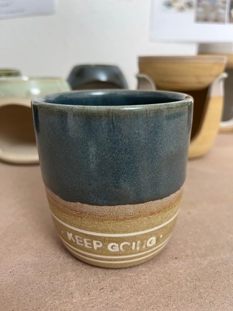 The same glaze on a cup