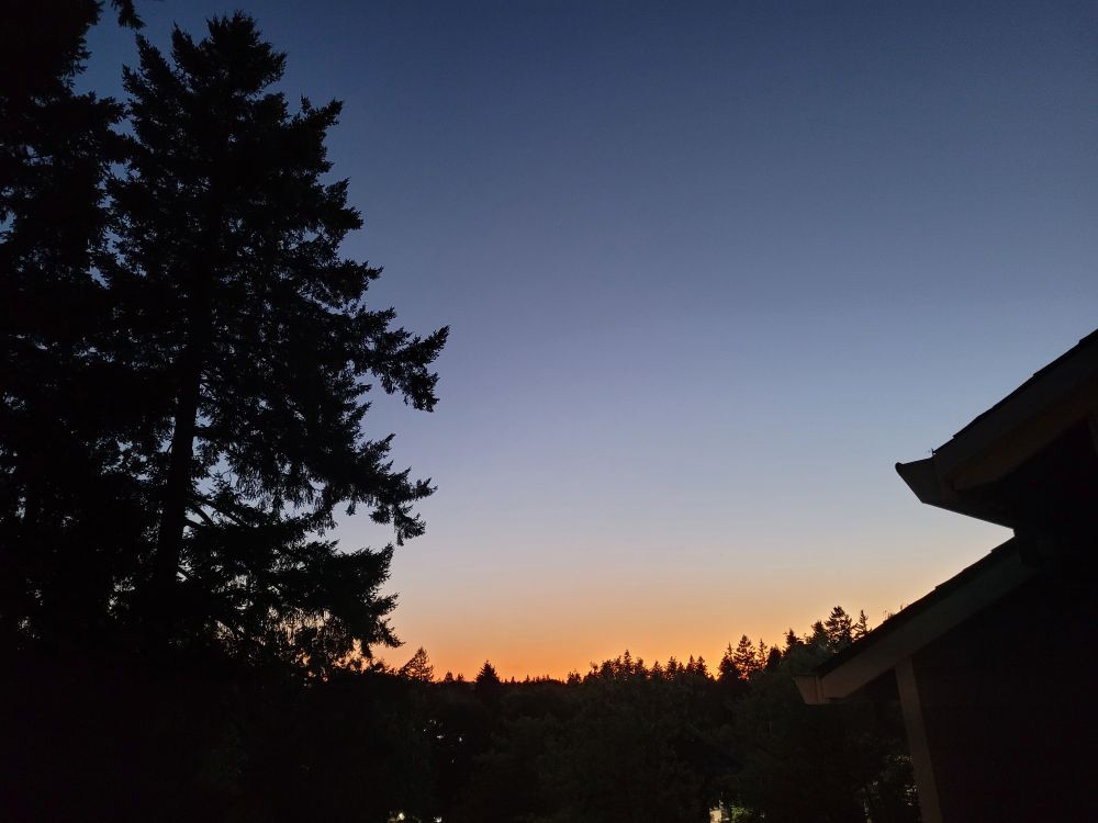 Sunset. 