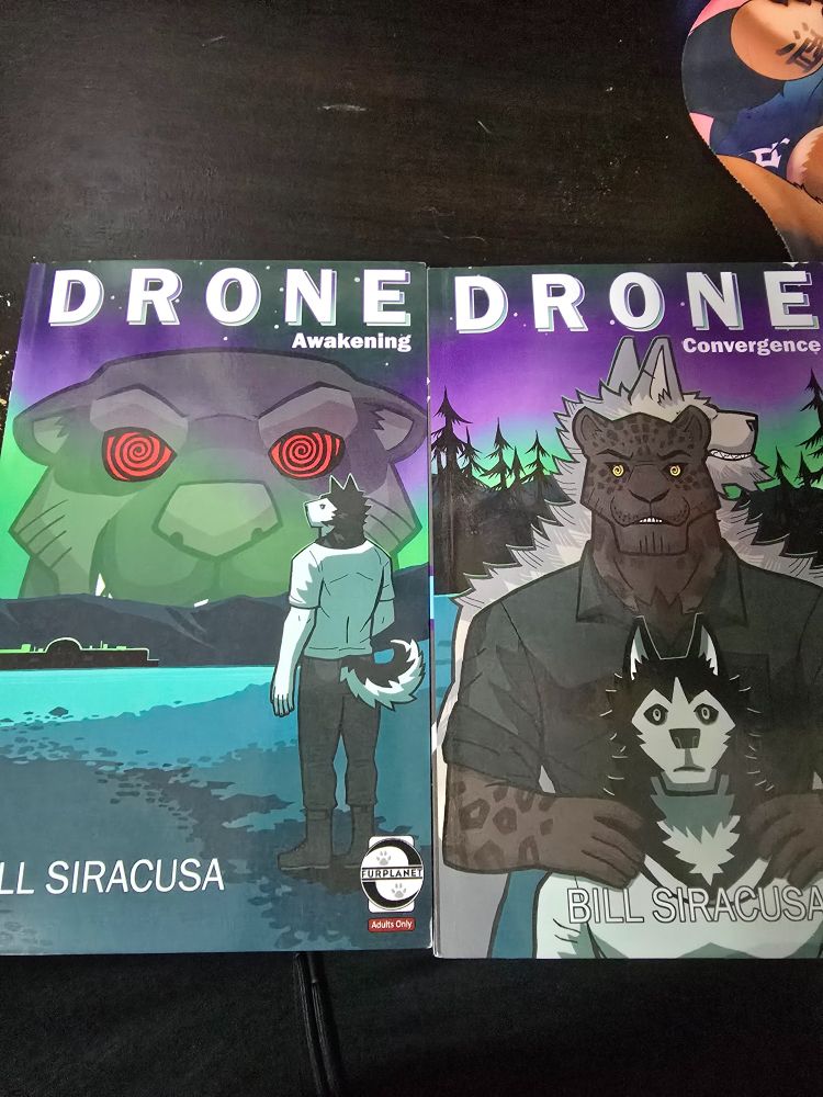 Covers of DRONE 1 & 2 novels
