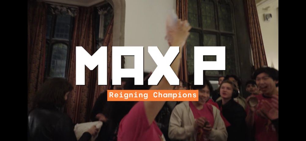 splash title reading (MAX P: Reigning Champions)