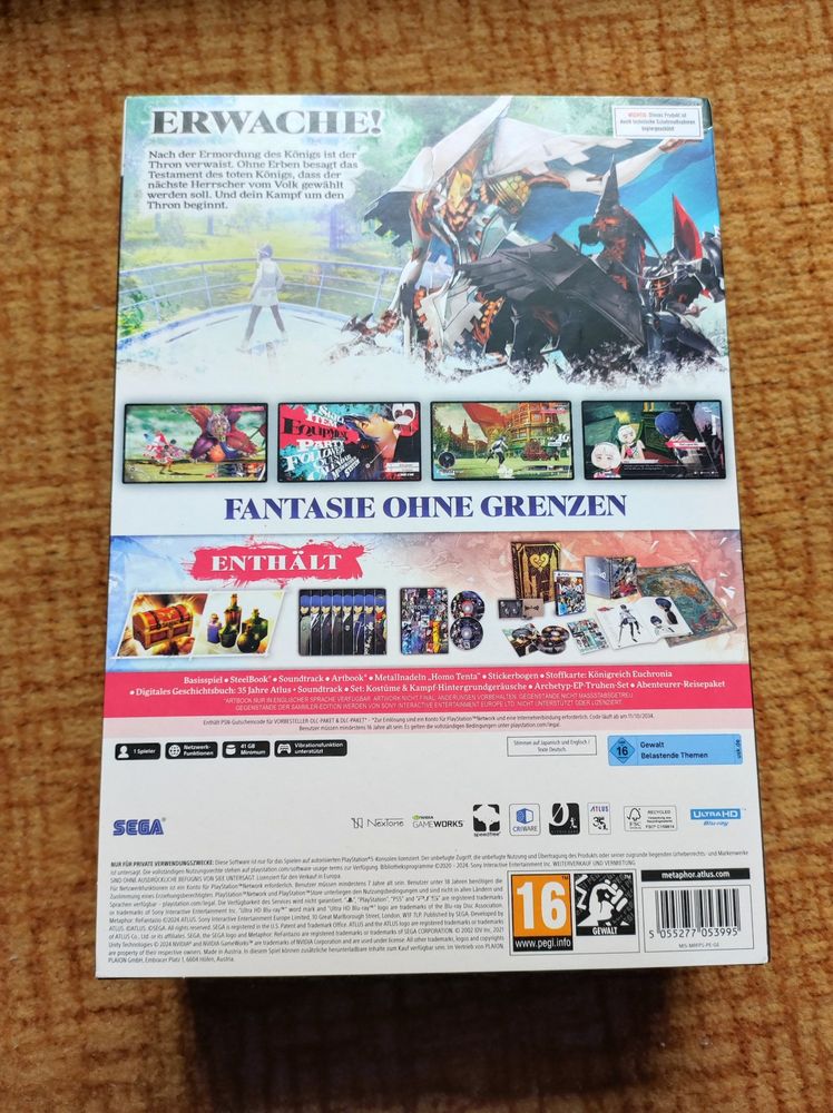 Rückseite der Collectors Edition Hülle