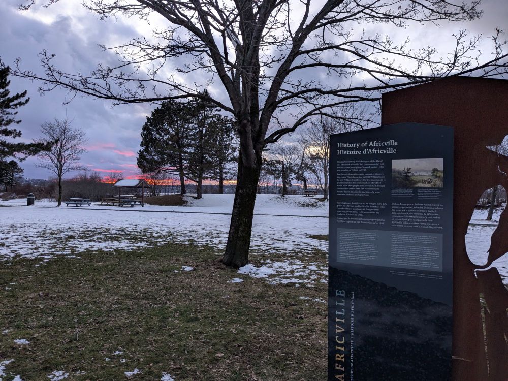 Sunset at Africville Park