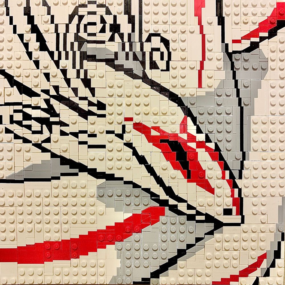 ゲーム「大神」のキャラ濡神をレゴで再現