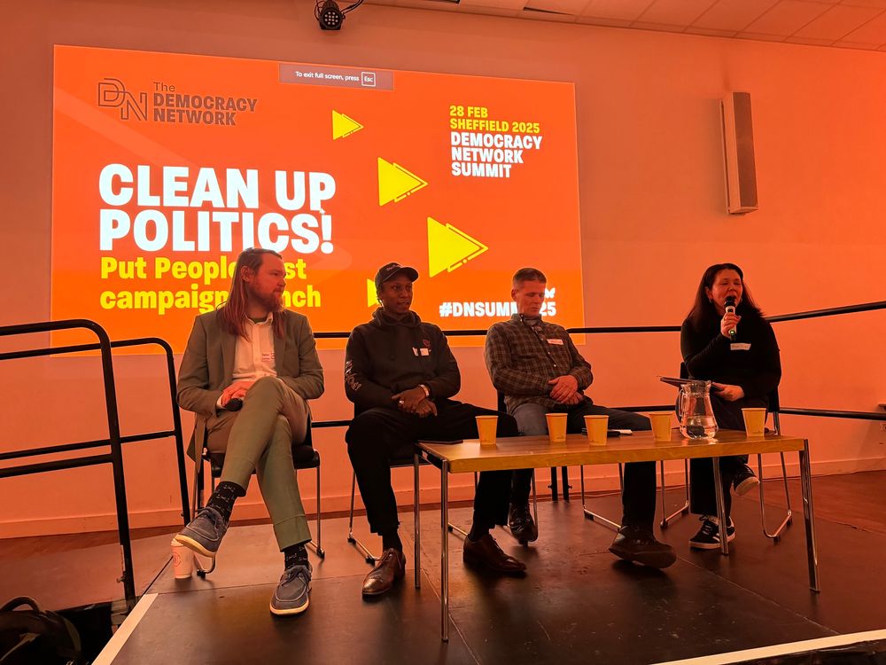 Panel at the Clean Up Politics campaign 