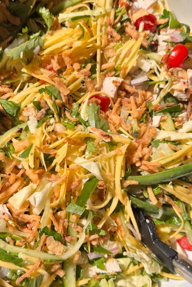 A close up of all those things in a bowl. 