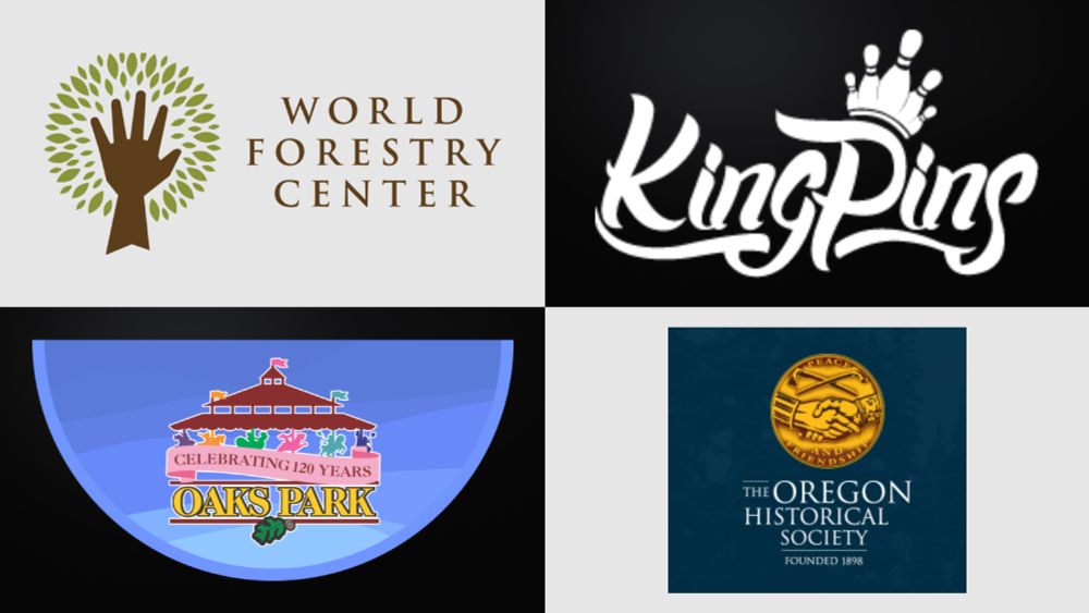  Image of the Kingpins, Oaks Park, World Forestry Center, and Oregon Historical Society logos