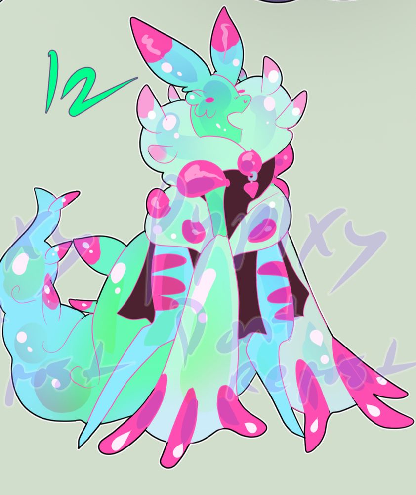 Alien adopt based on a dog with a goo texture