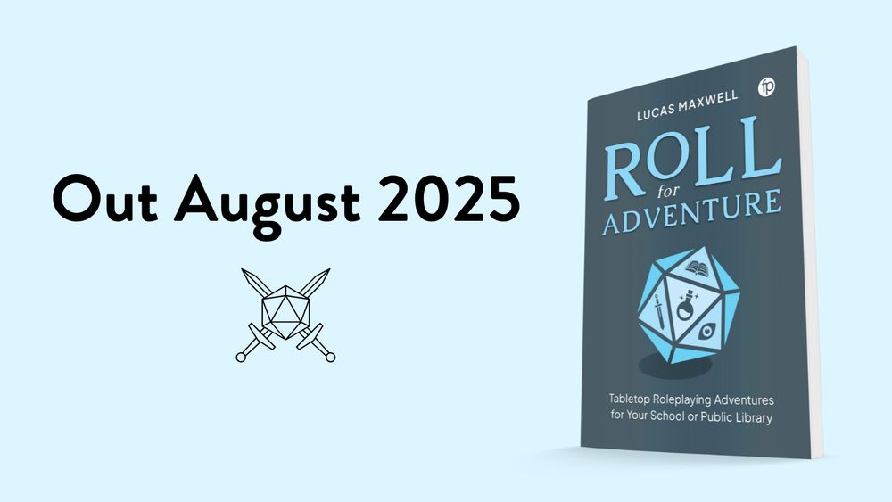 Cover of Roll for Adventure with the text 'Out August 2025' on a pale blue background.