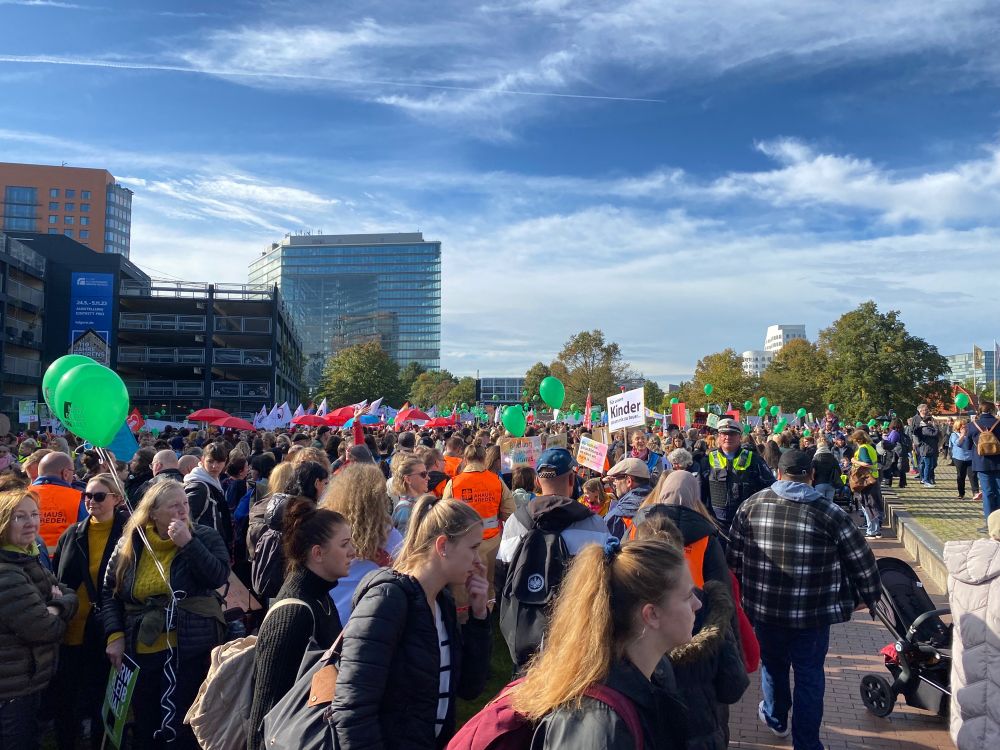 Demo für die Refinanzierung sozialer Einrichtungen