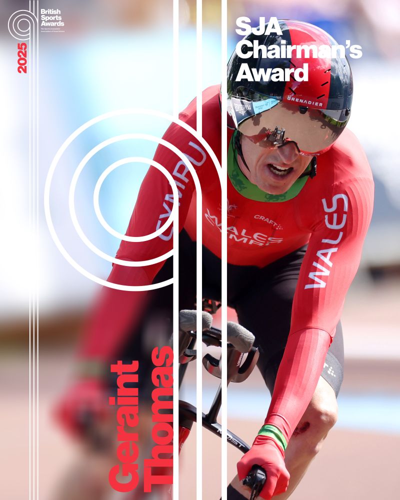 Geraint Thomas, winner of the SJA Chairman's Award