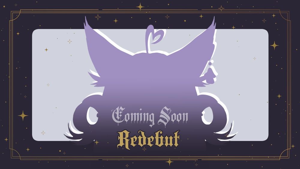 Vtuber redebut teaser.