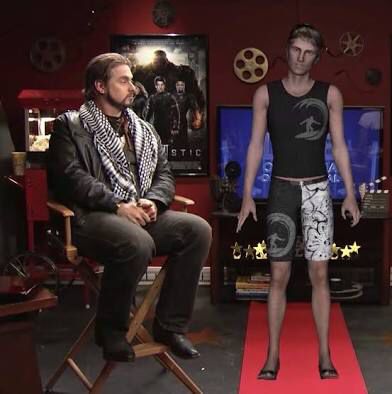 Incredibly lifelike hologrammatical presentation of an “aged” version of the late Tom Cruise Heidecker, Jr (as seen interacting with his father Tim Heidecker as part of an “On Cinema at the Cinema” Oscars special)