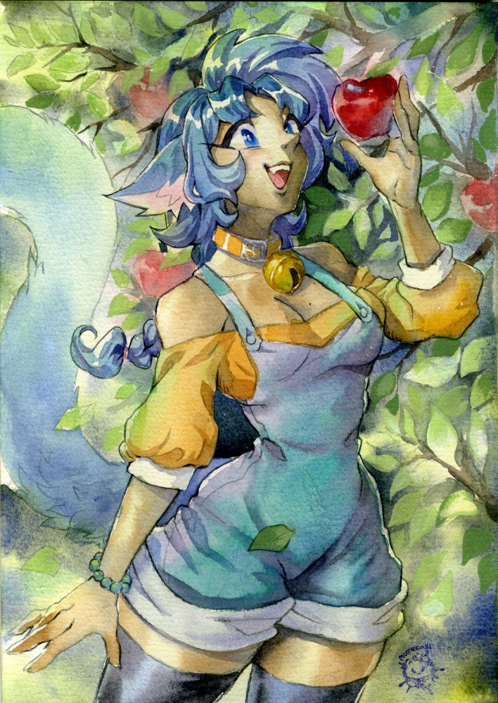 Commission of Nai in summer setting by the amazing Murazaki! Thank you so much, i cant wait to commission you again!✨