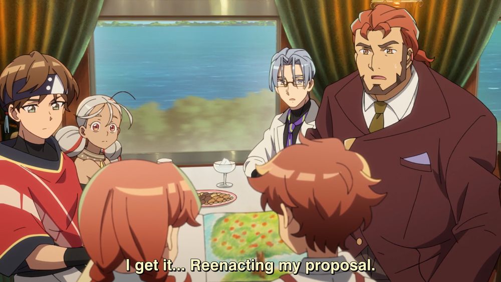 orange-haired shitstain @ his kids: "I get it... Reenacting my proposal."