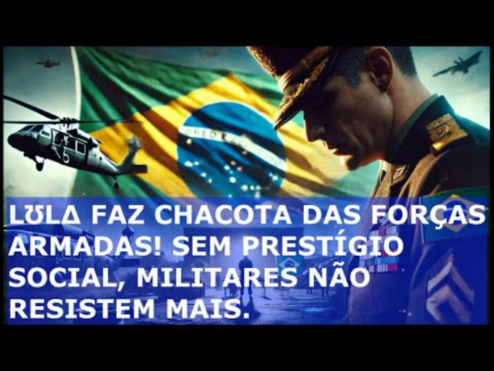 LƱLΔ FAZ CHACOTA DAS FORÇAS ARMADAS! SEM PRESTÍGIO SOCIAL, MILITARES NÃO RESISTEM. TROPA SEM COMIDA.