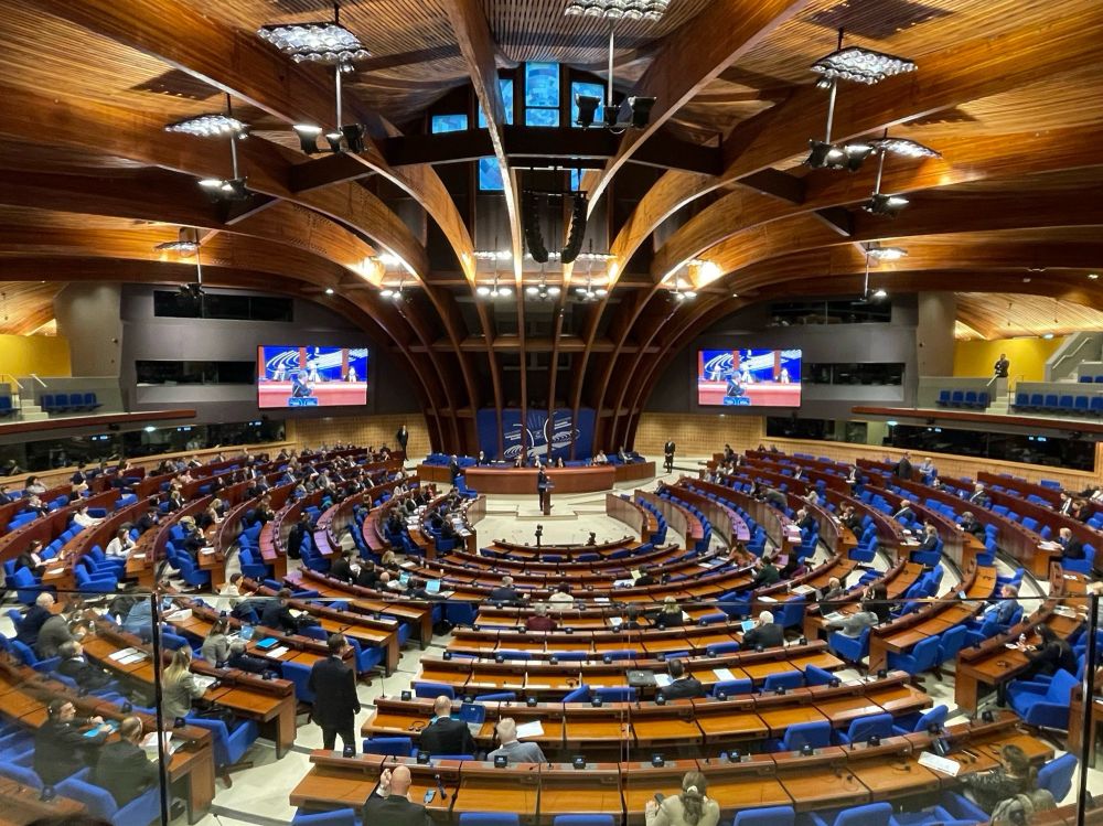 Parliamentarians from 46 member States gather in the Hemicycle of the Parliamentary Assembly of the Council of Europe