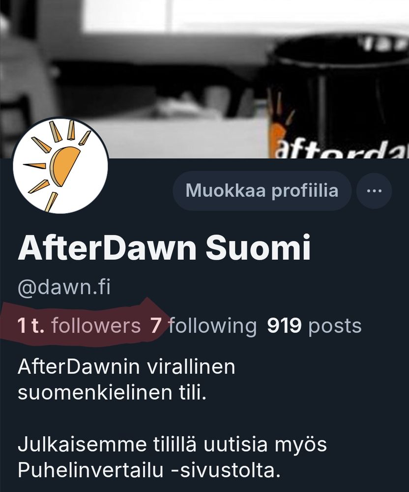 AfterDawnin tilillä on nyt yli tuhat seuraajaa