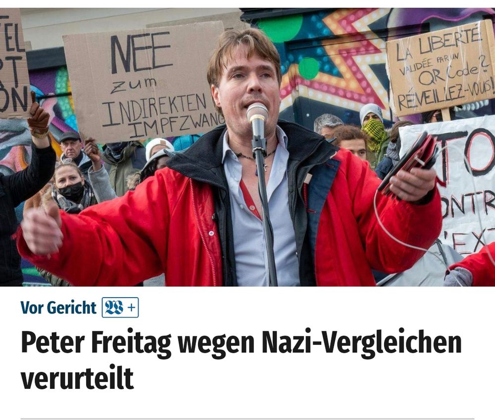 Wort+ Peter Freitag wegen Nazi-Vergleichen verurteilt 