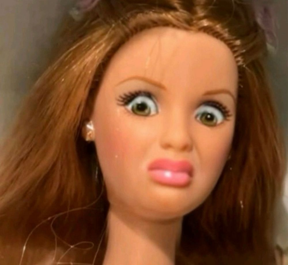 Barbie doll NOPE face!!!