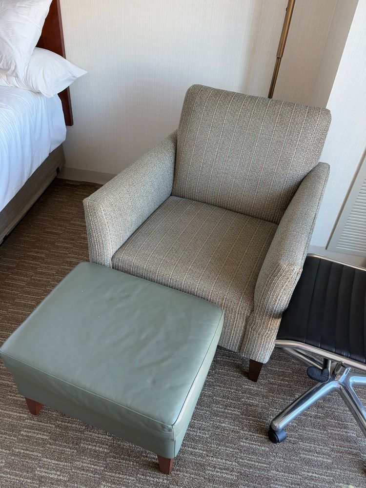 Armchair for cucks in hotel room