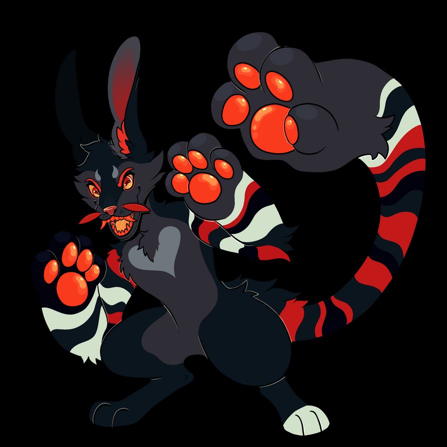 Bunny chompee thing with hand tail arm.