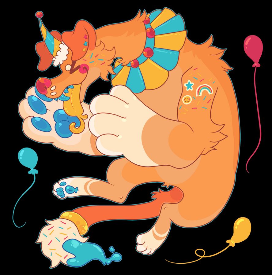 Orange Clown chompee