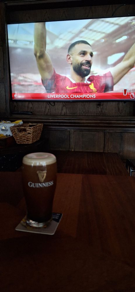 The main fella and a pint of Guinness