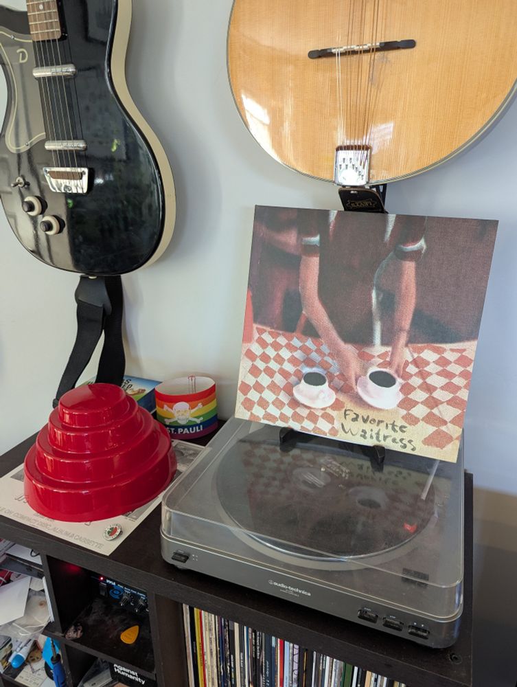 The Felice Brothers album Favorite Waitress on the turntable 