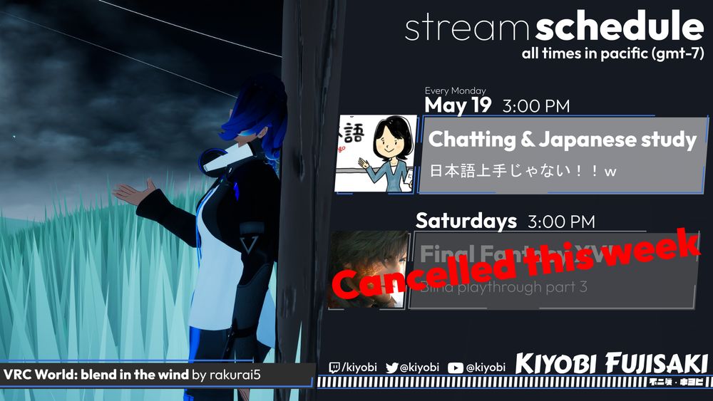 I'm only streaming Monday this week!