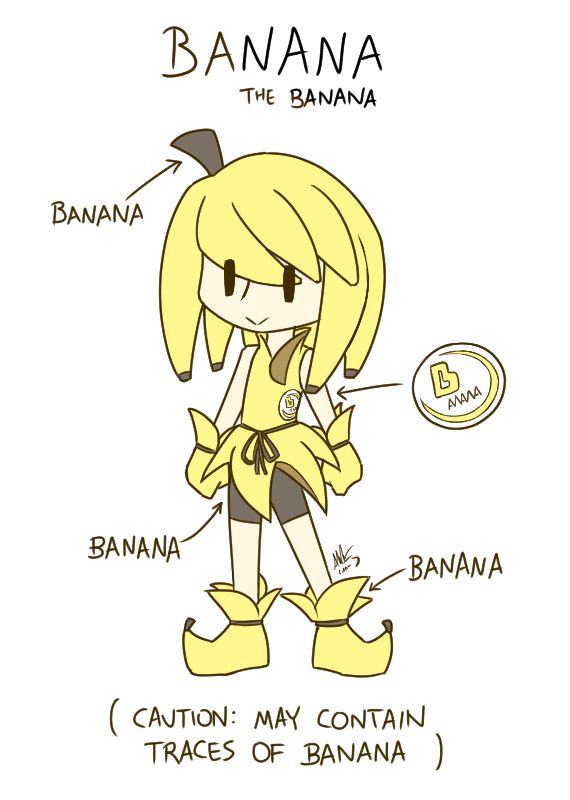 Banana the Banana
Banana
Banana
Banana
Banana
(Caution: May contain traces of banana)