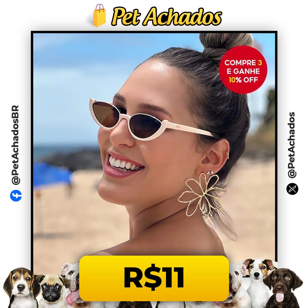 Óculos de sol retro estilo gato, meio aro, quadrados e compactos, proteção UV.