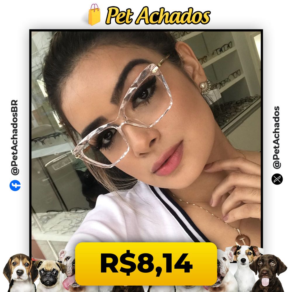 Óculos De Olho De Gato Da Moda-Moldura Retrô Com Bloqueio De Luz Azul Borda Cortada De Cristal