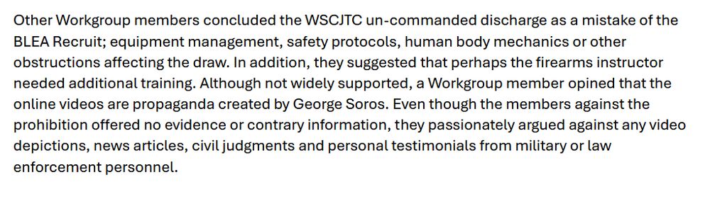 Screenshot from the referenced report which states: 