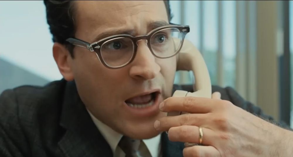 Michael Stuhlbarg in A Serious Man yelling on the phone