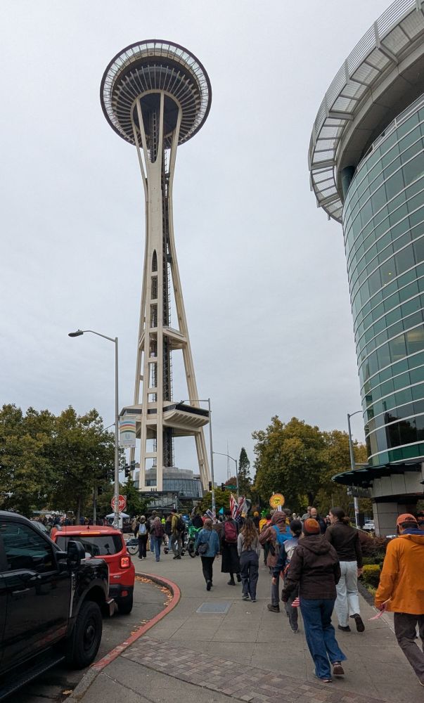 Seattle's marching! No kings!