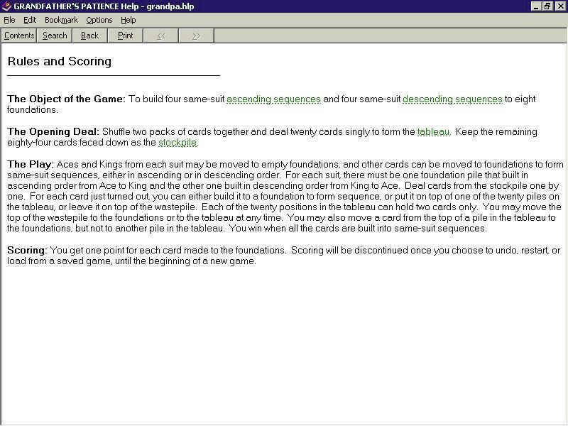 Solitaire King: Grandfather's Patience in game screenshot