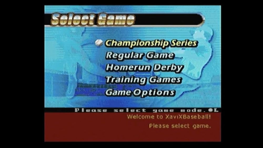 XaviX BASEBALL in game screenshot