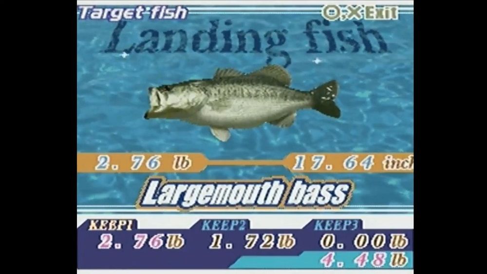 XaviX Bass FISHING in game screenshot