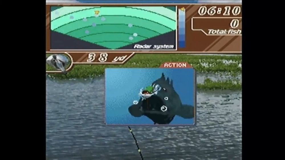 XaviX Bass FISHING in game screenshot