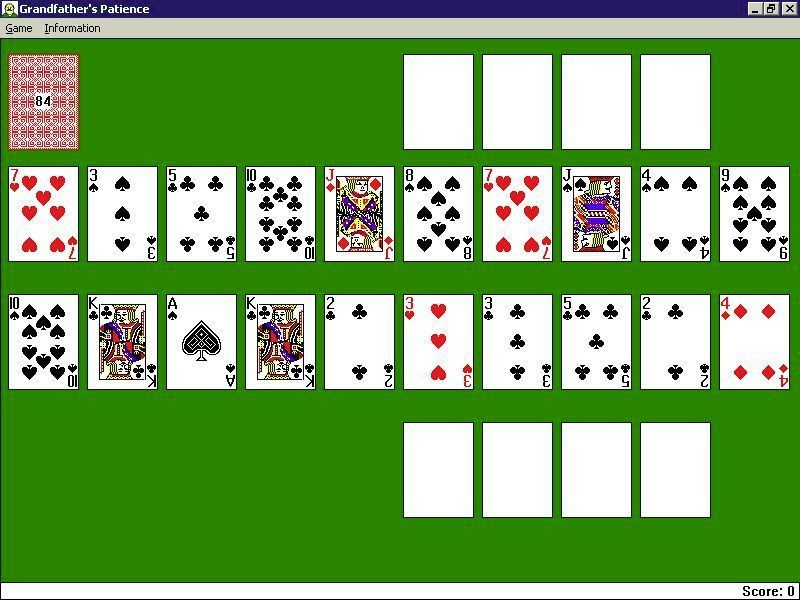 Solitaire King: Grandfather's Patience in game screenshot
