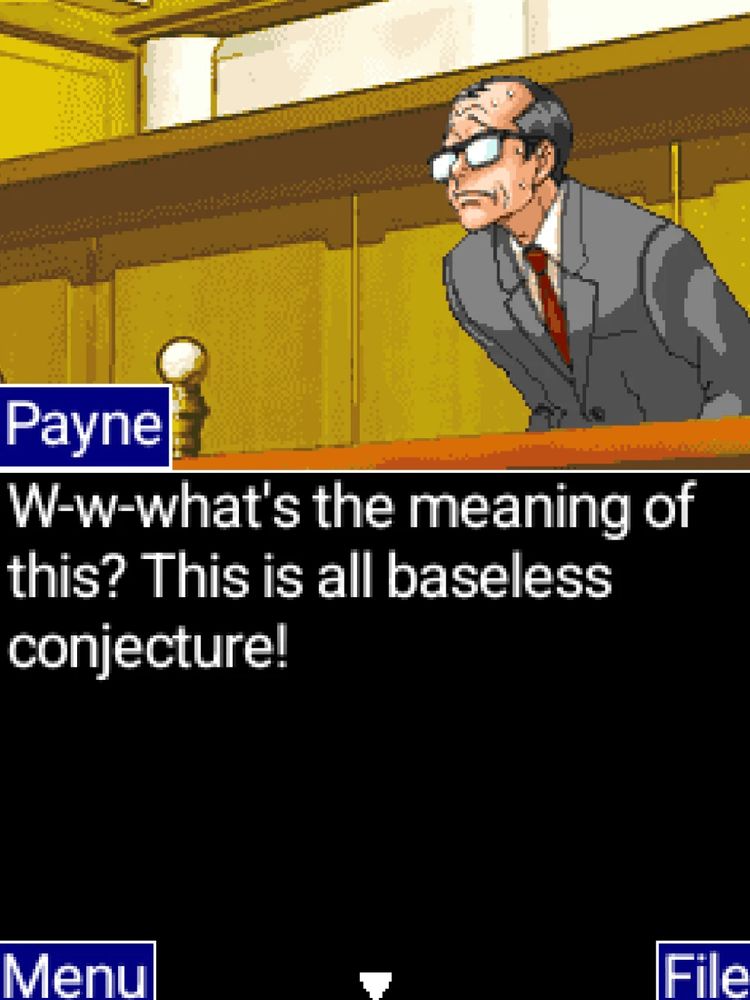 Phoenix Wright: Ace Attorney in game screenshot