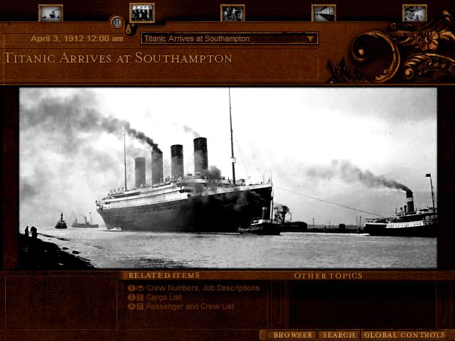 James Cameron's Titanic Explorer in game screenshot