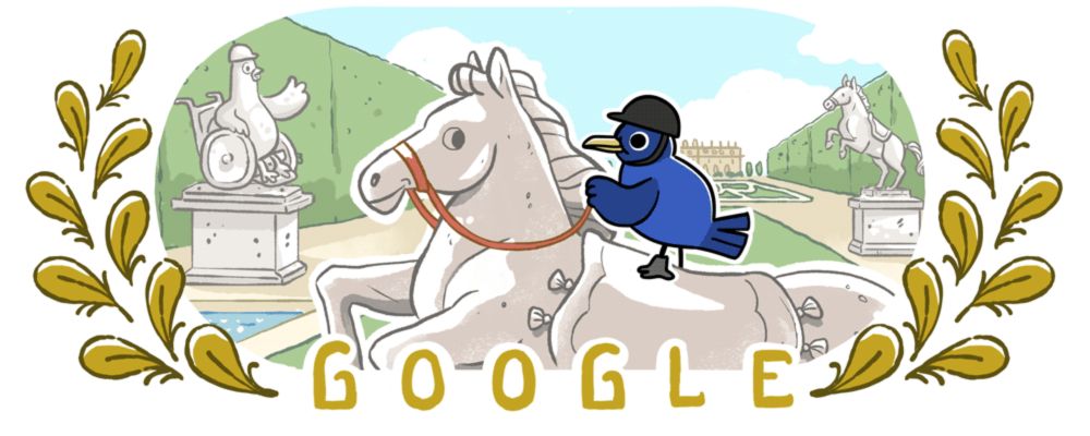 Paris Games - Equestrian Doodle - Google Doodles