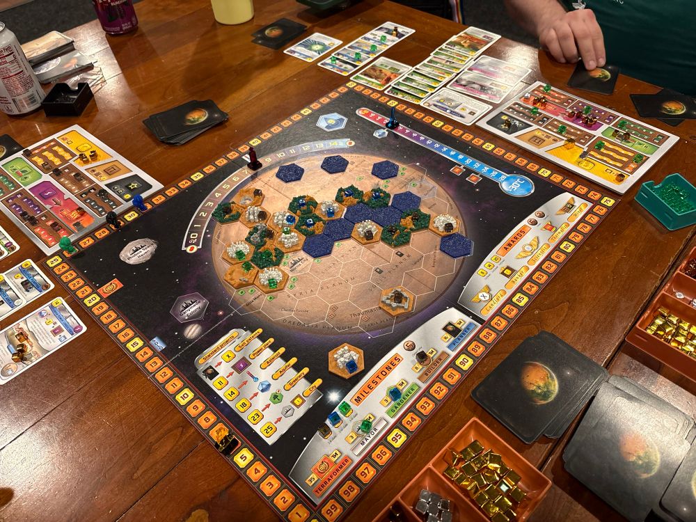 Picture of board game called terraforming mars