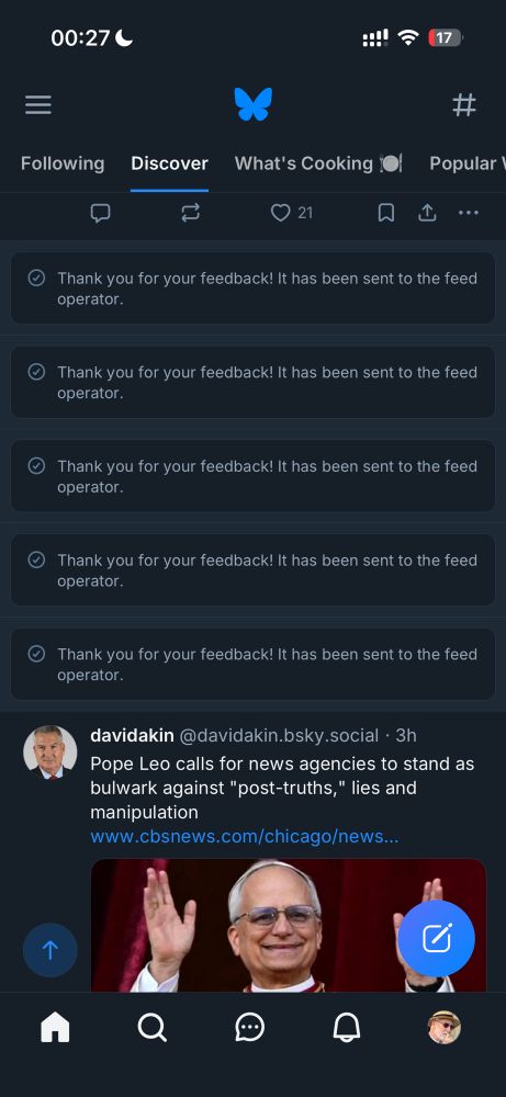 List of requests to amend the feed to reduce number of baseball, US football and cat posts