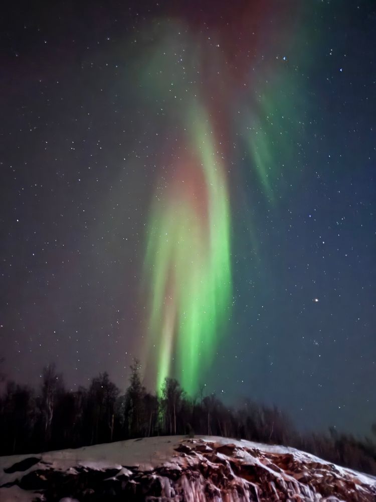 Northern lights photo in northern Norway. 
