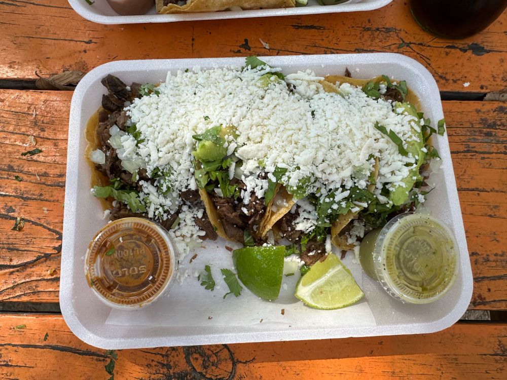 Steak (bistec) street taco plate
