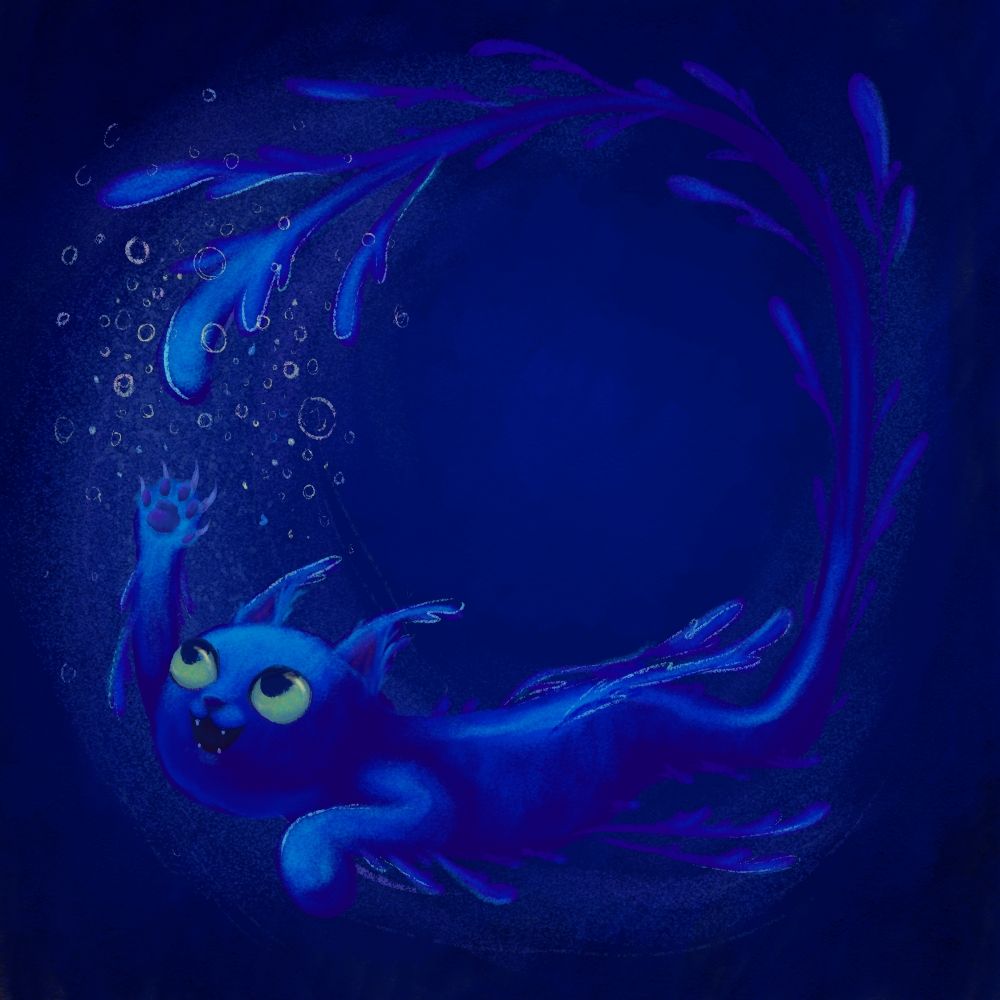 A seadragon mercat chasing her own tail!
