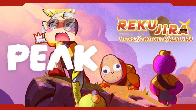 Promo banner for Reku playing Peak on Twitch